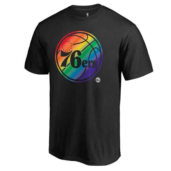 Men's Philadelphia 76ers Fanatics Branded Black Team Pride T-Shirt FengYun,We sell and wholesale Men's Philadelphia 76ers Fanatics Branded Black Team Pride T-Shirt FengYun on line form chian!